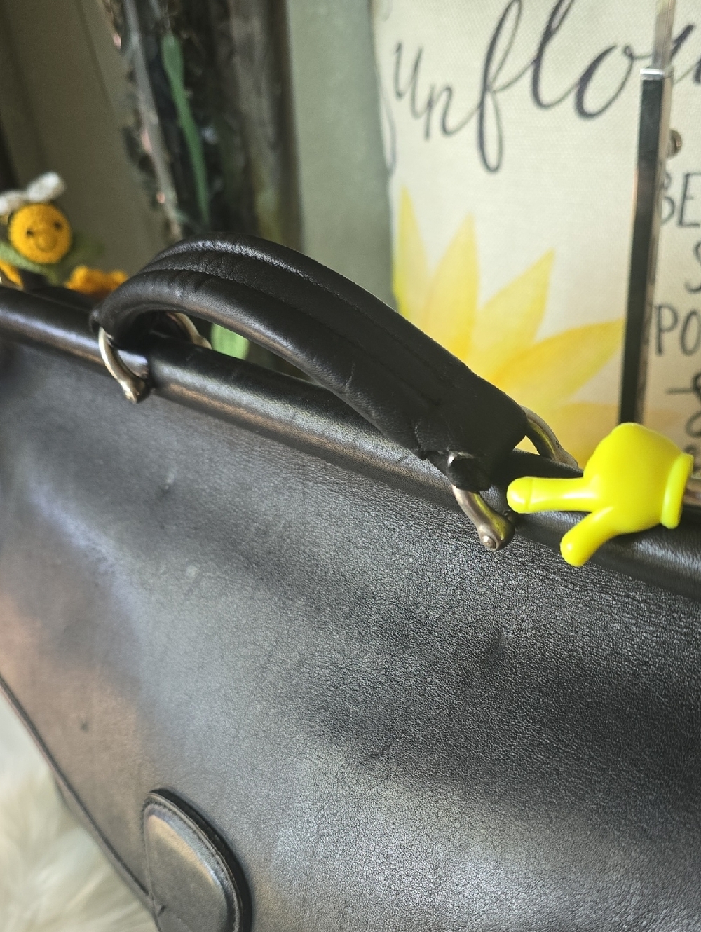Vintage Coach Beekman Classic Black Leather Briefcase and Adj Long Strap - Picture 5 of 17
